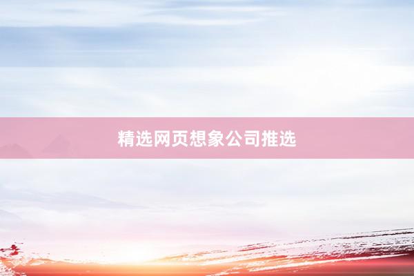 精选网页想象公司推选